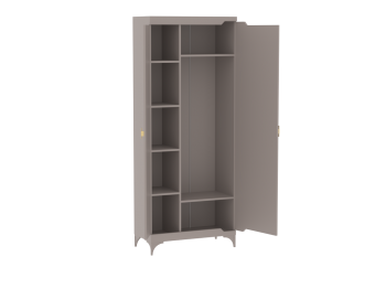 Шкаф 800 мм 2-дверный NEW Сиде Мокко (СБК) в Верхнем Тагиле - verhnij-tagil.mebel-e96.ru