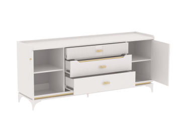 Комод широкий Сиде Белый (СБК) в Верхнем Тагиле - verhnij-tagil.mebel-e96.ru