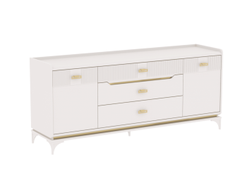Комод широкий Сиде Белый (СБК) в Верхнем Тагиле - verhnij-tagil.mebel-e96.ru