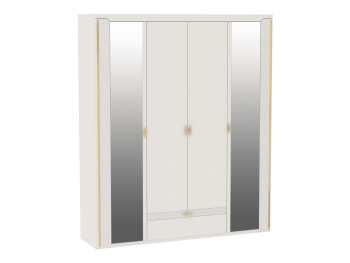 Шкаф 1960 мм 4-дверный NEW Сиде Белый (СБК) в Верхнем Тагиле - verhnij-tagil.mebel-e96.ru