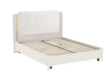 Кровать двуспальная Сиде Белый (СБК) в Верхнем Тагиле - verhnij-tagil.mebel-e96.ru