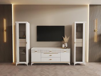 Стенка Сиде Белая (СБК) в Верхнем Тагиле - verhnij-tagil.mebel-e96.ru