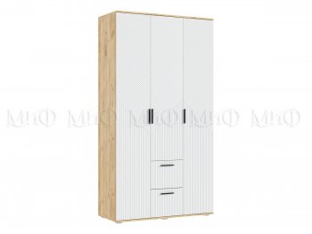 Шкаф 1200 мм Сильвия, крафт/белый (Миф) в Верхнем Тагиле - verhnij-tagil.mebel-e96.ru