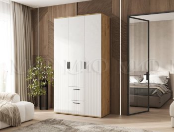 Шкаф 1200 мм Сильвия, крафт/белый (Миф) в Верхнем Тагиле - verhnij-tagil.mebel-e96.ru