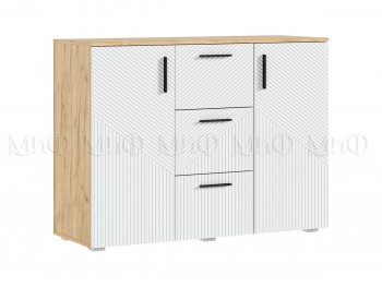 Комод Сильвия, крафт/белый (Миф) в Верхнем Тагиле - verhnij-tagil.mebel-e96.ru
