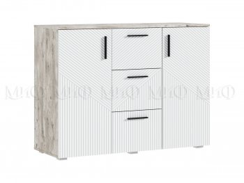 Комод Сильвия, дуб юкон/белый (Миф) в Верхнем Тагиле - verhnij-tagil.mebel-e96.ru