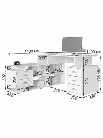 Стол компьютерный СК-8 (ВНК) в Верхнем Тагиле - verhnij-tagil.mebel-e96.ru