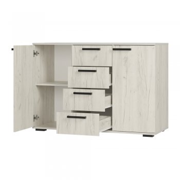 Комод Стандарт №2 NEW крафт белый  (БТС) в Верхнем Тагиле - verhnij-tagil.mebel-e96.ru