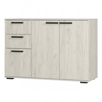 Комод Стандарт 3 NEW крафт белый (БТС) в Верхнем Тагиле - verhnij-tagil.mebel-e96.ru