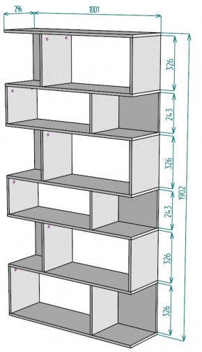 Стеллаж S10 (ДВ) в Верхнем Тагиле - verhnij-tagil.mebel-e96.ru