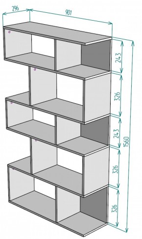 Стеллаж S5 (ДВ) в Верхнем Тагиле - verhnij-tagil.mebel-e96.ru