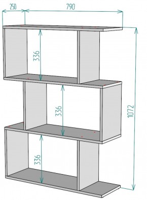 Стеллаж S53 (Белый) в Верхнем Тагиле - verhnij-tagil.mebel-e96.ru