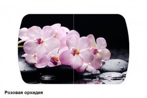 Стол Бостон 900*600 (опоры Брифинг) Стекло/фотопечать Розовая Орхидея в Верхнем Тагиле - verhnij-tagil.mebel-e96.ru | фото