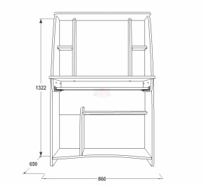 Стол компьютерный СК 3 в Верхнем Тагиле - verhnij-tagil.mebel-e96.ru