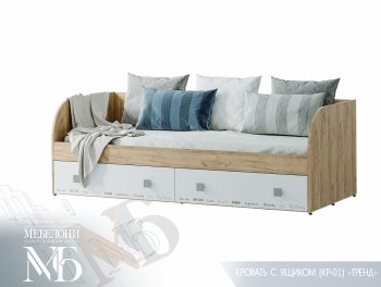 Кровать с ящиками Тренд LIGHT КР-01 (БТС) в Верхнем Тагиле - verhnij-tagil.mebel-e96.ru | фото