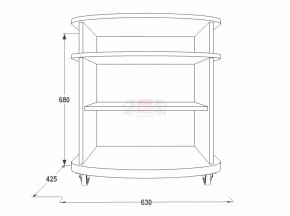 Тумба для теле-радио аппаратуры Фант 1 в Верхнем Тагиле - verhnij-tagil.mebel-e96.ru