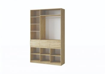 Шкаф 1500 мм Турин крафт/графит (ВВР) в Верхнем Тагиле - verhnij-tagil.mebel-e96.ru