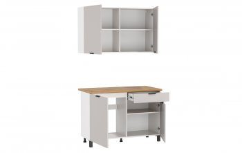 Кухонный гарнитур 1200 мм Венера кашемир ЛДСП (Олмеко) в Верхнем Тагиле - verhnij-tagil.mebel-e96.ru