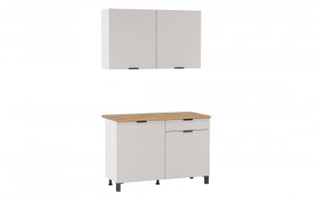 Кухонный гарнитур 1200 мм Венера кашемир ЛДСП (Олмеко) в Верхнем Тагиле - verhnij-tagil.mebel-e96.ru