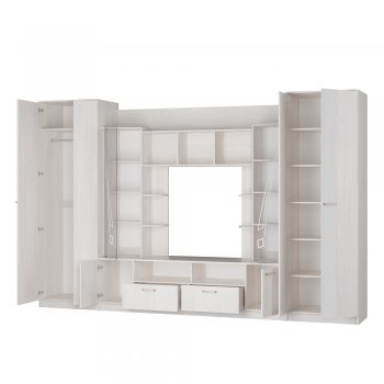 Стенка Венеция ясень белый (БТС) в Верхнем Тагиле - verhnij-tagil.mebel-e96.ru