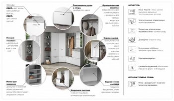 Прихожая Виола сонома/белый (Имп) в Верхнем Тагиле - verhnij-tagil.mebel-e96.ru