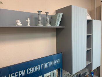 Стенка Сканди МДФ НМ-001 грин грей софт (Стиль) в Верхнем Тагиле - verhnij-tagil.mebel-e96.ru