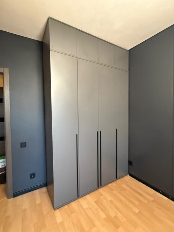 Шкаф 1600 мм 4-х створчатый Норд с антресолью графит (Миф) в Верхнем Тагиле - verhnij-tagil.mebel-e96.ru