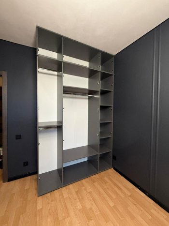 Шкаф 1600 мм 4-х створчатый Норд с антресолью графит (Миф) в Верхнем Тагиле - verhnij-tagil.mebel-e96.ru