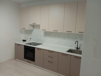 Кухонный гарнитур высокий Латте 3000 мм, Стол. 38 мм в Верхнем Тагиле - verhnij-tagil.mebel-e96.ru